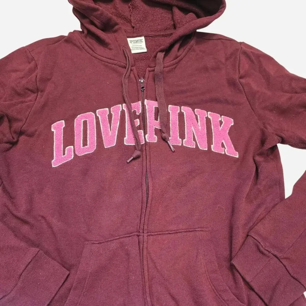 Victoria's Secret Women's burgundy red Hoodies